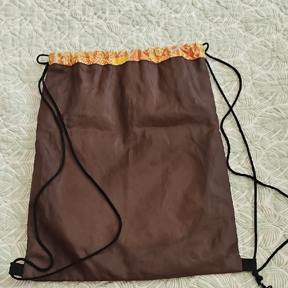 Disney Brown and Yellow Drawstring Backpack - Picture 3 of 3